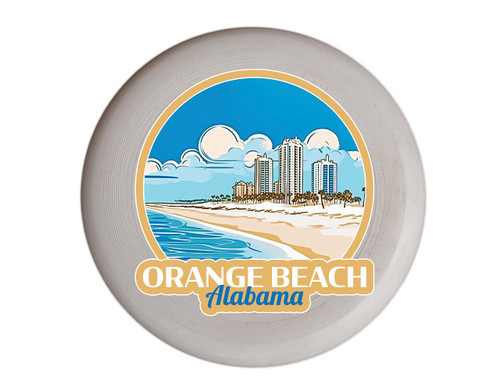 Orange Beach Alabama Design A Souvenir Frisbee Flying Disc 4-Pack