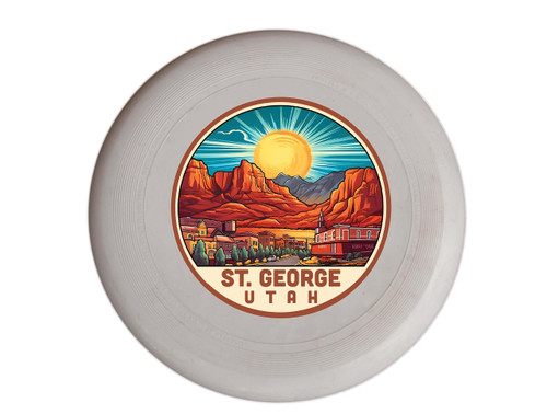 St. George Utah Design C Souvenir Frisbee Flying Disc 4-Pack