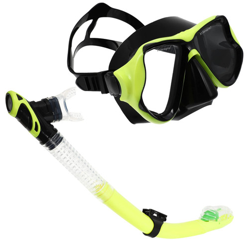 BESPORTBLE 1 Set Snorkeling mask Snorkeling Gear Diving Goggles Easy- Breath Scuba Panoramic View Diving Masks Diving Gear Swim Goggles Diving fins Dry Snorkel Diving Suit Fashion Silica Gel