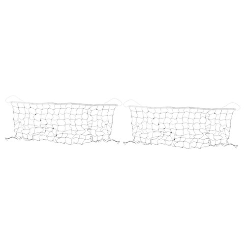 CLISPEED 2 Pcs Volleyball Net Beach Net Volleyball Replacement Net Portable Sports Net Garden Badminton Net Tennis Net Pool Volleyball Badminton Training Net Polyethylene Practice Net Fold