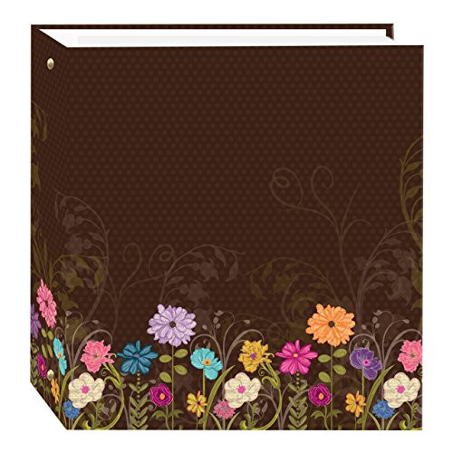 Pioneer Photo Albums TR-100D Chocolate Magnetic 3-Ring Photo Album 100 Page, Choc Garden,
