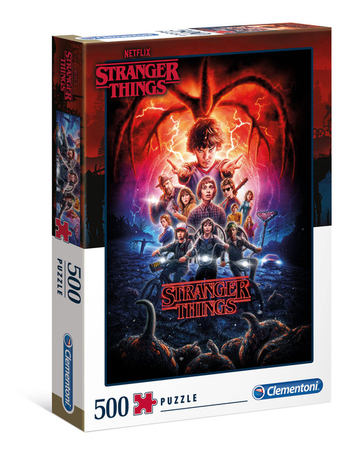 Clementoni - 35087 - Jigsaw Puzzle Stranger Things - Made in Italy - Jigsaw Puzzle for Adult 500 Pieces - Netflix