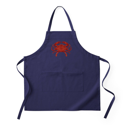 CafePress Vintage Crab Apron (Dark) Kitchen Apron with Pockets, Grilling Apron, Baking Apron
