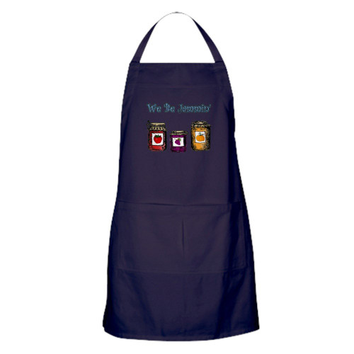CafePress We Be Jammin' Apron (Dark) Kitchen Apron with Pockets, Grilling Apron, Baking Apron