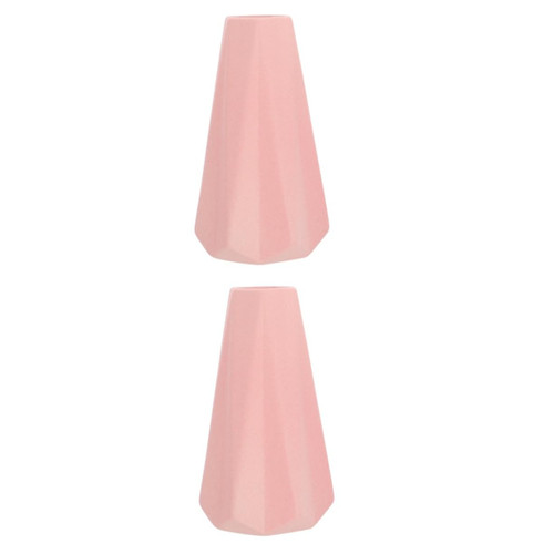Abaodam 2pcs Origami Ceramic Vase Flower pots Geometric Flower vase Pottery Flower vase vases for Decor Artificial Flower vase Color Flowerpot Modern Household Porcelain vase Ceramics