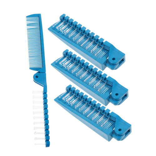 Beavorty 4pcs Portable Hot Comb hair brush for men Pocket Comb Folding Hair Combs Portable Comb Travel Comb Foldable Hair Comb Portable Travel Folding Comb And outdoor man hairbrush