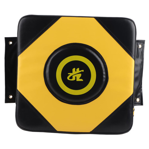 PU Wall Punch Boxing Bag Boxing Focus Target Wall Fighting Pad, Training Bag for Sanda Taekowndo (Black and Yellow)