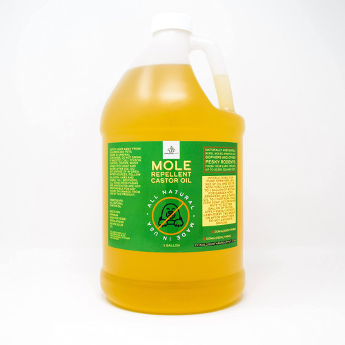 Donaldson Farms Mole Repellent Castor Oil Concentrate - Covers 20,000 Square Feet - 1 Gallon - Mole Repellent for Lawns