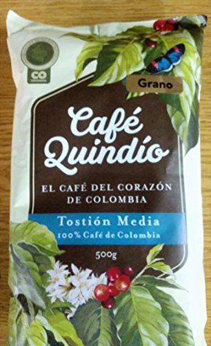 Coffee Quindio - Medium roasted 500g 17.6oz -BEANS 100% arabica