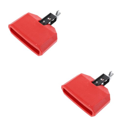 SUPVOX 2pcs Set Drum Set Cowbell Handheld Cowbell Kid Hand Bell Cowbell Drum Kit Football Cowbell Kid Cowbell Toy Sports Accessories Percussion Instrument Cowbell Supply Stick Pvc Wedding