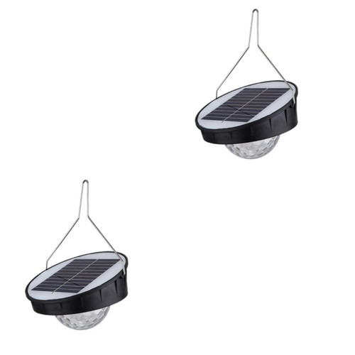Uonlytech 2pcs Solar Hanging Light Solar Lights Outdoor Plastic Solar Lantern Hanging Solar Lamp Garden Solar Lights Solar Lights Ornament Outdoor Hanging Solar Lights Garden Lamp Decorate
