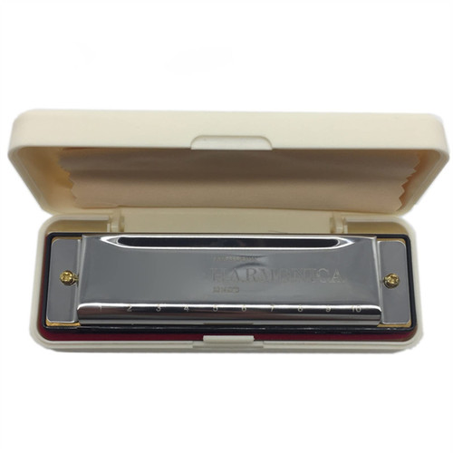 HyKab Diatonic 10 Hole Harmonica Mouth Organ with Case C Tone Harmonica Musical Instrument Harmonica Musical Instrument Harmonica (Color : 1)