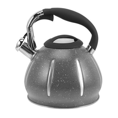 Milisten Whistle Kettle Stainless Tea Kettle Kitchen Supplies Tea Kettle for Stovetop Whistling Teapot Kettle Stovetop Whistling Tea Kettle Customized Boiler Stainless Steel 3l