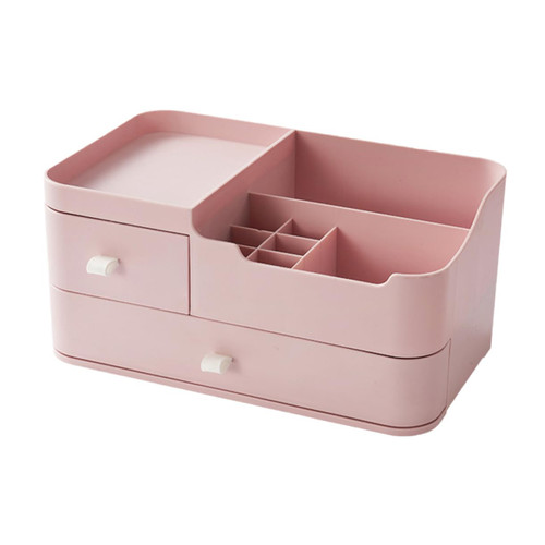 Operitacx 2 Pcs Drawer Storage Box Table Makeup Organiser Makeup Storage Case Makeup Organizer Desktop Storage Holder Jewelry Organizer Desk Organizer Drawers Lipstick Office Pp Display Box