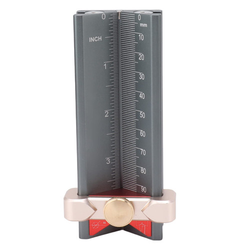 HUAOSN Drill Depth Measuring Gauge, 3 in 1 Multifunction Depth Angle Height Grinding Gage, Table Saw Height Gauge Tool for Woodworking Tool, Drill Stop Measuring Tool