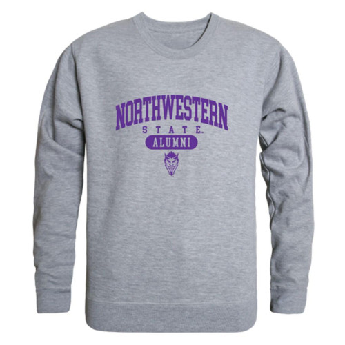 W Republic Northwestern State University Demons Alumni Crewneck Sweatshirt Heather Grey Medium