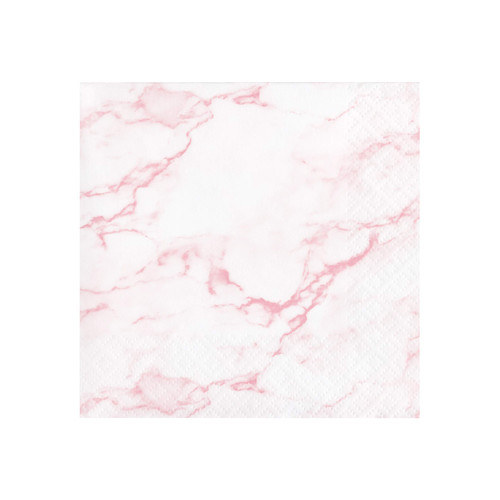 Creative Converting Marble Beverage Napkins, 5", Pink, White and Gold Creative Converting Marble Beverage Napkins, 5", Pink, White and Gold
