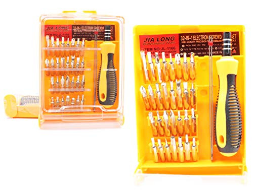 LBY 2 Sets Precision Screwdriver Set  Magnetic 32 in 1 Multi-function  Insulation Screwdriver Repair Tool Kit with Tweezers