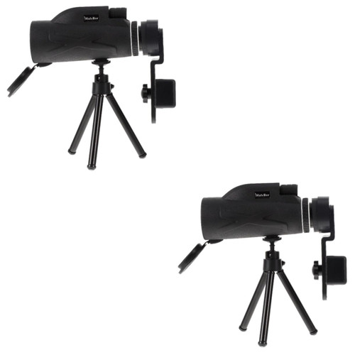 BESPORTBLE 2 Sets Phone Binoculars Telescope Portable Monocular High Definition Monocular Zoom Monocular High Resolution Monocular Viewing Monocular Travel Shimmer Plastic Night Vision