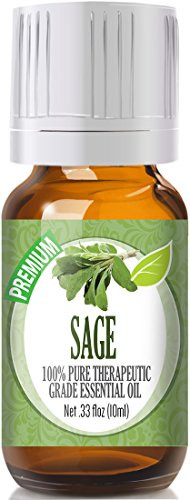Sage 100% Pure, Best Therapeutic Grade Essential Oil - 10ml