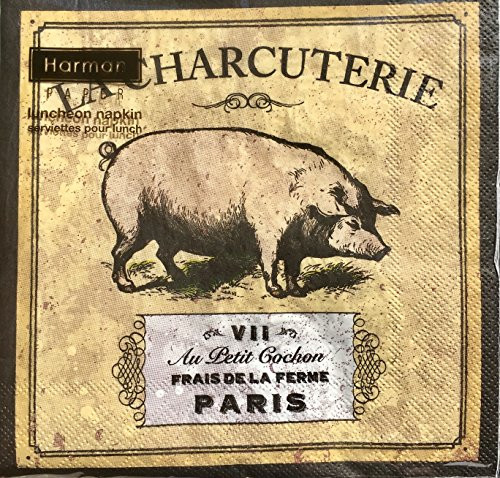 Harman Paper Luncheon Napkins La Charcutierie 20 ct