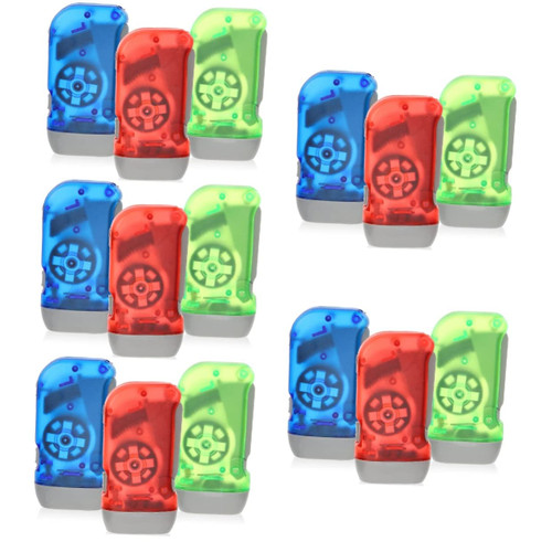 SAFIGLE 15 Pcs Led Hiking Flashlight Small Flashlights Hand Flashlights Prepping Supplies Go Dark Faraday Bags for Cell Phones Outdoor Lantern Squeeze Power Light Portable Plastic Survive