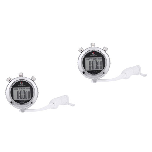 BESPORTBLE 2 Pcs Stopwatch Fitness Timer Electronic Timer for Aports Game Clocks for Kids Sports Digital Timer Referee Sports Timer Handheld Digital Clock Kid Clock Digital Watch Child Number