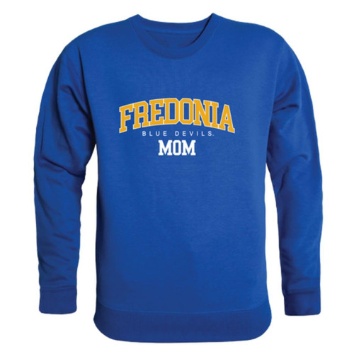 W Republic Fredonia State University Blue Devils Mom Crewneck Sweatshirt Royal Medium