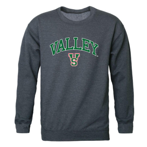 W Republic Mississippi Valley State University Delta Devils & Devilettes Campus Crewneck Sweatshirt Heather Charcoal Medium