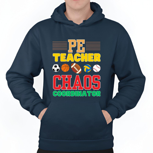Funny PE Teacher Gift Ideas Hoodies Can Coolers Perfect for Physical Education Teachers and Fans Black and Muticolor Unisex Hoodie Funny PE Teacher Gift Ideas Hoodies Can Coolers Perfect for Physical Education Teachers and Fans Black and Muticolor Unisex Hoodie