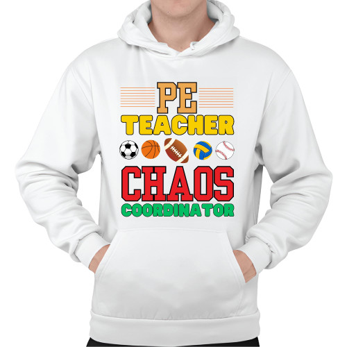 Funny PE Teacher Gift Ideas Hoodies Can Coolers Perfect for Physical Education Teachers and Fans Gray and Muticolor Unisex Hoodie Funny PE Teacher Gift Ideas Hoodies Can Coolers Perfect for Physical Education Teachers and Fans Gray and Muticolor Unisex Hoodie