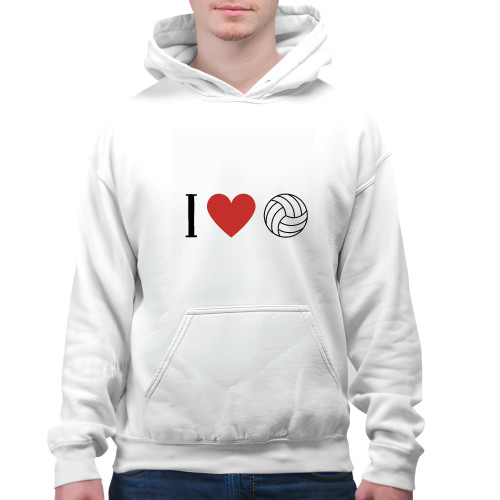 I love Volleyball for Volleyball Player Sport Lover White and Muticolor Unisex Hoodie I love Volleyball for Volleyball Player Sport Lover White and Muticolor Unisex Hoodie