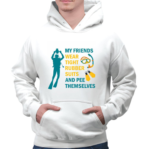 Scuba Gift Ideas For Diving Friends White and Muticolor Unisex Hoodie Scuba Gift Ideas For Diving Friends White and Muticolor Unisex Hoodie