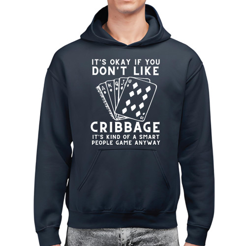 Funny Cribbage Card Game Gifts Cool Hoodies Beer Gift Black and Muticolor Unisex Hoodie