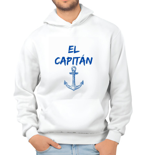 Gift Ideas with El Captain Themed Designs for Movie Fans White and Muticolor Unisex Hoodie Gift Ideas with El Captain Themed Designs for Movie Fans White and Muticolor Unisex Hoodie
