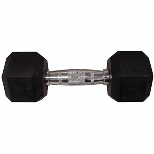 Weider Rubber Hex Dumbbell - 35 LB