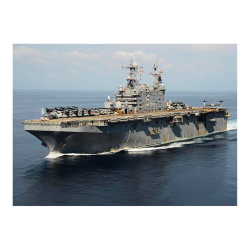 Puzzle Rabbit - 1000 Piece Multicolor Jigsaw Puzzle - Amphibious Assault Chip USS Peleliu (LHA 5) Sails Into Open Water