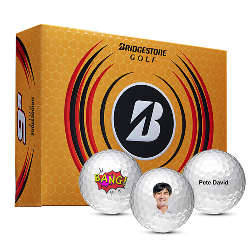 MYCUSTOMGOLFBALL Bridgestone e6 Logo Golf Balls, Personalized Golf Balls, Custom Golf Balls (Set of 12)