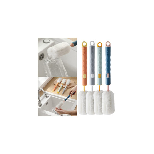 Soft and Easy to UseBaby Bottle Sponge Brush Can Effectively Get Rid of Stain Remnants from The Bottom of The Cup