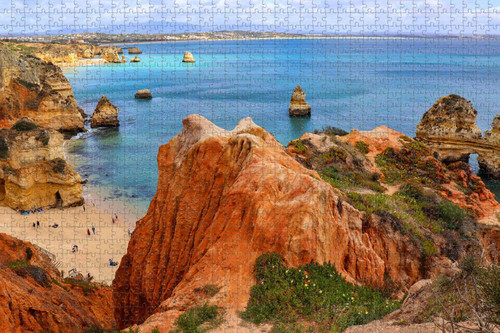 Jigsaw Puzzle for Adults Portugal Algavre Sea Puzzle 1000 Piece Wooden Travel Souvenir