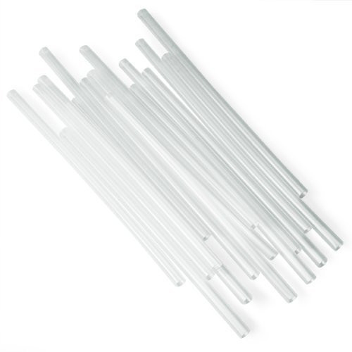 Perfect Stix Concession Straight-Cut Jumbo Straw, Unwrapped, 10" Length, Clear (Pack of 500)