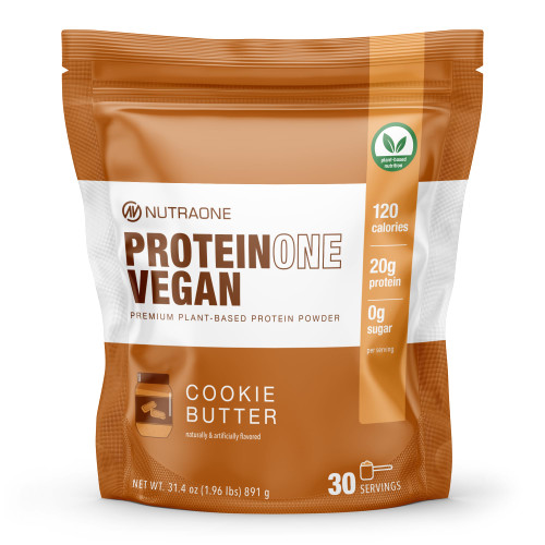 NutraOne ProteinOne Vegan Plant-Based Protein Powder Vegan Protein Powder, Dairy-Free, Pea and Rice Protein Powder (Cookie Butter) NutraOne ProteinOne Vegan Plant-Based Protein Powder Vegan Protein Powder, Dairy-Free, Pea and Rice Protein Powder (Cookie Butter)