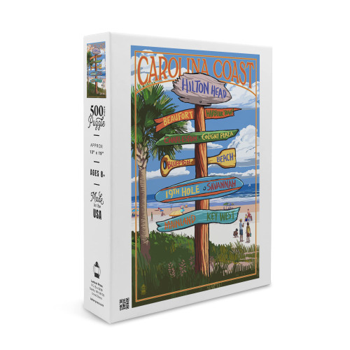 Hilton Head, South Carolina, Destinations Sign (19x27 inches, Premium 500 Piece Jigsaw Puzzle for Adults and Family, Made in USA) Hilton Head, South Carolina, Destinations Sign (19x27 inches, Premium 500 Piece Jigsaw Puzzle for Adults and Family, Made in USA)