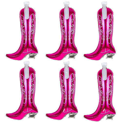 Cowgirl Boot Balloons Pack of 6 Giant 32 Inch Pink Cowgirl Boots Balloons for Western Cowgirl Party Decorations Disco Birthday Decorations Last Rodeo Bachelorette Party Supplies Cowgirl Boot Balloons Pack of 6 Giant 32 Inch Pink Cowgirl Boots Balloons for Western Cowgirl Party Decorations Disco Birthday Decorations Last Rodeo Bachelorette Party Supplies