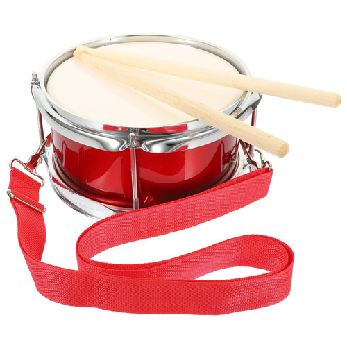 MARMERDO 1 Set Snare Percussion Drum Kids Percussion Instruments Kids Instrument Toy Musical Toys Education Percussion Instrument Brain Toy Red Child Toddler Marching Drum Metal