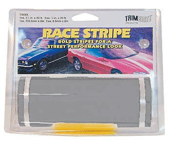 Trimbrite T1312 Race Stripe Silver 6"" X20'