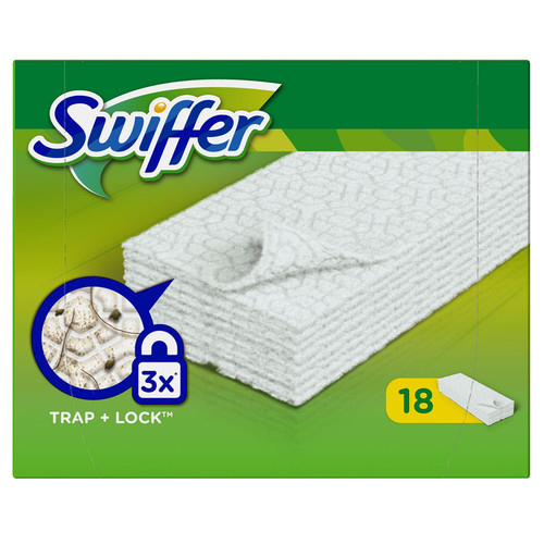 Swiffer Sweeper Dry Sweeping Cloths, Mop and Broom Floor Cleaner Refills Unscented, 54 Count