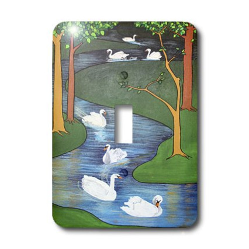 3dRose lsp_46936_1 Seven Swans A-Swimming Animal, Religious Symbolism, The Twelve Days Of Christmas, Swan, Christmas Single Toggle Switch 3dRose lsp_46936_1 Seven Swans A-Swimming Animal, Religious Symbolism, The Twelve Days Of Christmas, Swan, Christmas Single Toggle Switch