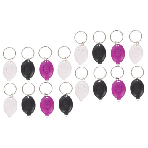 DOITOOL 54 Pcs Mini Torch Light Pocket Flashlight Keychain Flashlight Key Ring Flashlight Keychain Bulk Pocket Led Torch Mini Flashlights O Light Stainless Steel Lantern with Hook