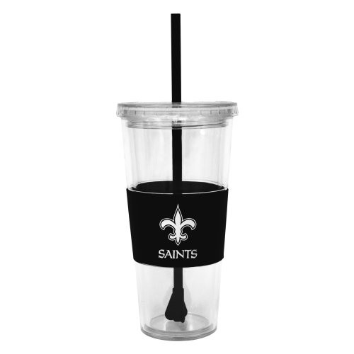 NFL New Orleans Saints Lidded Cold Cup with Straw